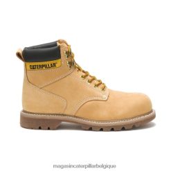 être Caterpillar Hommes botte de travail à embout d'acier de deuxième quart de travail nubuck miel PH226418 | bottes de travail