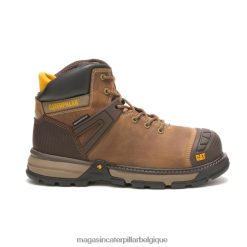 être Caterpillar Hommes botte de travail imperméable à bout souple superlite pour excavatrice Beige foncé PH226459 | bottes de travail