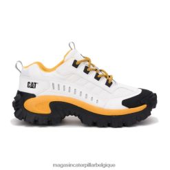 être Caterpillar Hommes chaussure d'intrus blanc jaune PH2264131 | baskets épaisses décontractées