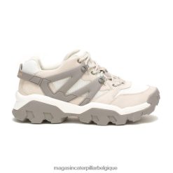 être Caterpillar Hommes sneaker de réacteur bouleau/blanc brillant PH2264160 | baskets épaisses décontractées