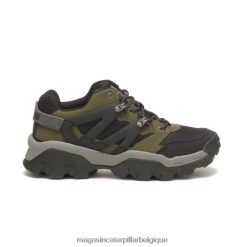 être Caterpillar Hommes sneaker de réacteur olive foncé/noir PH2264159 | baskets épaisses décontractées