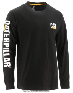 être Caterpillar Hommes t-shirt à manches longues à bannière de marque noir PH2264225 | hauts et vêtements d'extérieur