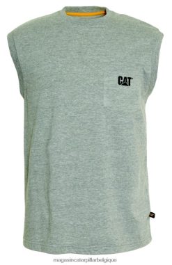 être Caterpillar Hommes t-shirt à poche sans manches gris chiné PH2264231 | hauts et vêtements d'extérieur