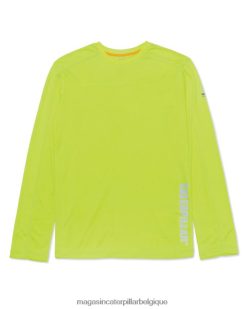 être Caterpillar Hommes t-shirt coolmax à manches longues jaune haute visibilité PH2264233 | hauts et vêtements d'extérieur